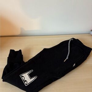 Black Kids Joggers with Fun Graphic